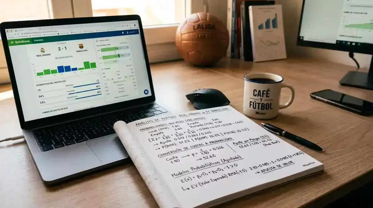 Análisis de cuotas en apuestas de fútbol con cálculos de probabilidad implícita