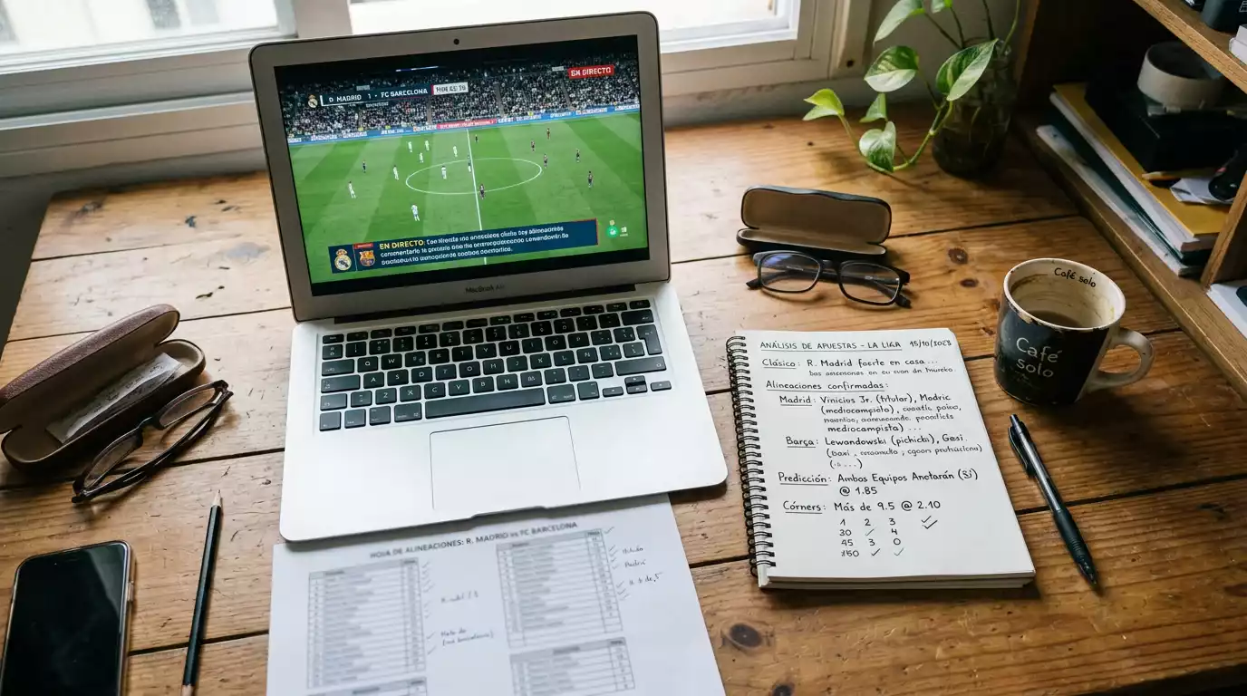 Diferentes tipos de mercados de apuestas de fútbol representados en una interfaz